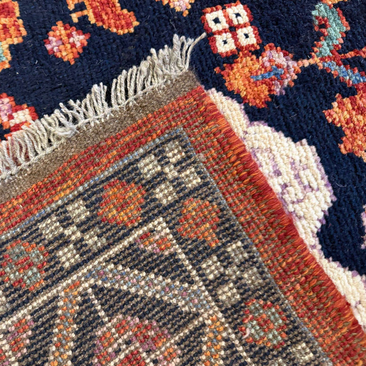 Afghan Shiraz Rug 7' 11" x 9' 9" Hand-Knotted field