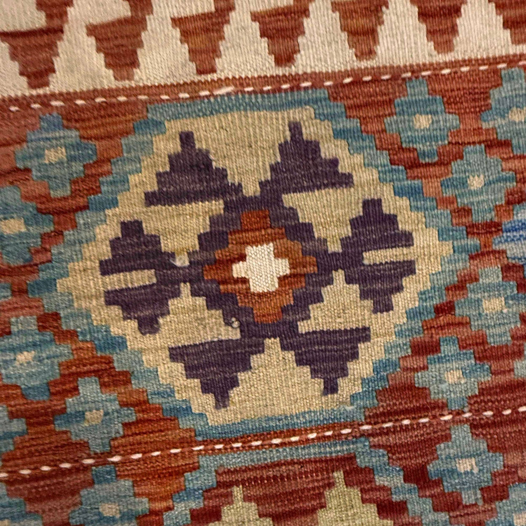 Handmade Turkish Design Wool Kilim Runner 2' 9" x 9' 9" - No. AL95274