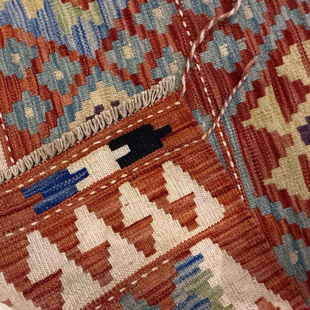 Handmade Turkish Design Wool Kilim Runner 2' 9" x 9' 9" - No. AL95274