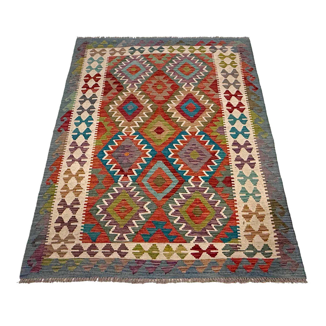 Small Size Chobi Kilim 3' 10" x 5' 9" - No. AL99209