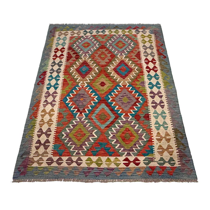 Small Size Chobi Kilim 3' 10" x 5' 9" - No. AL99209