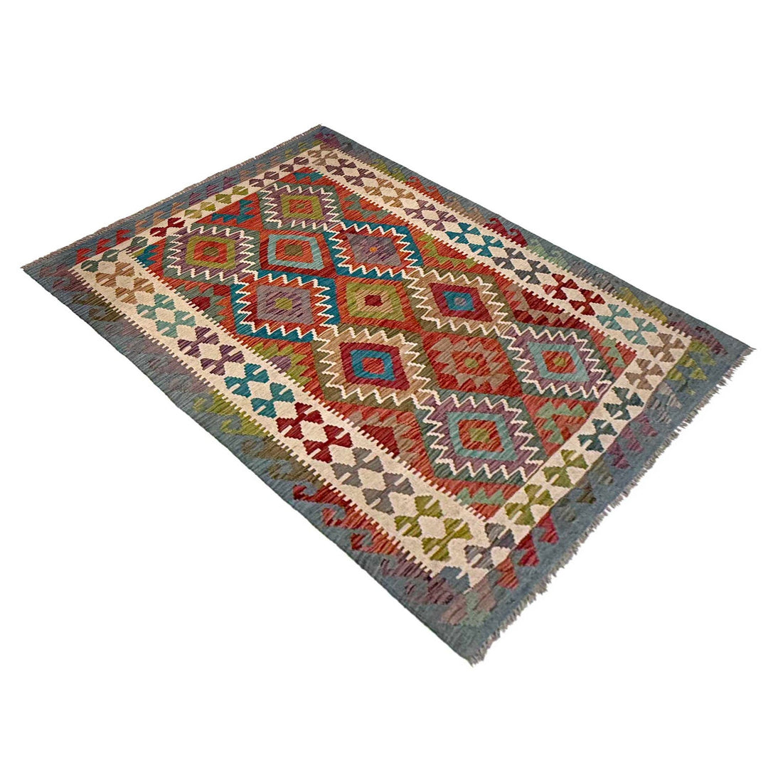 Small Size Chobi Kilim 3' 10" x 5' 9" - No. AL43312