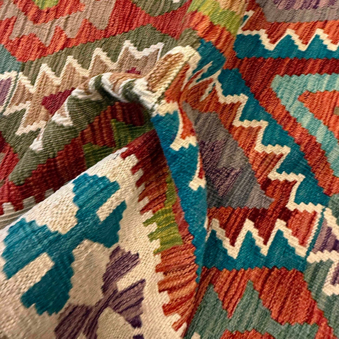 Small Size Chobi Kilim 3' 10" x 5' 9" - No. AL43312