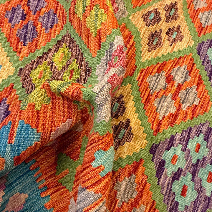 Hand Knotted Flatweave Kilim 4' 3" x 5' 9" - No. AL12217