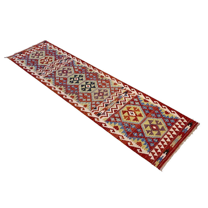 Hand Knotted Flatweave Kilim Runner 2' 7" x 9' 5" - No. AL84297