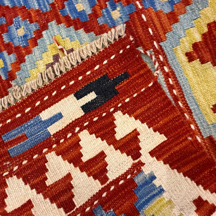 Hand Knotted Flatweave Kilim Runner 2' 7" x 9' 5" - No. AL84297