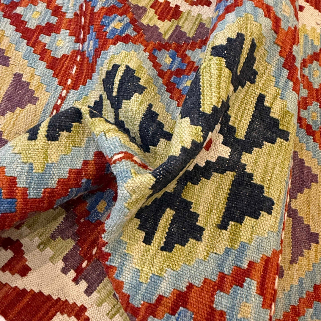 Hand Knotted Flatweave Kilim Runner 2' 7" x 9' 5" - No. AL84297