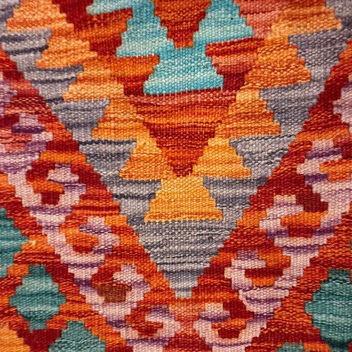 Hand Knotted Flatweave Kilim 4' 3" x 5' 11" - No. AL82587