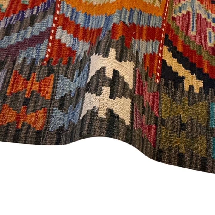 Hand Knotted Flatweave Kilim Runner 2' 9" x 9' 11" - No. AL52204