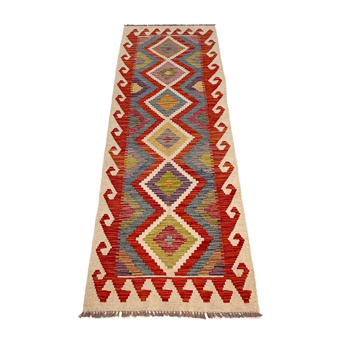 Hand Knotted Flatweave Kilim Runner 2' 1" x 6' 0" - No. AL94331