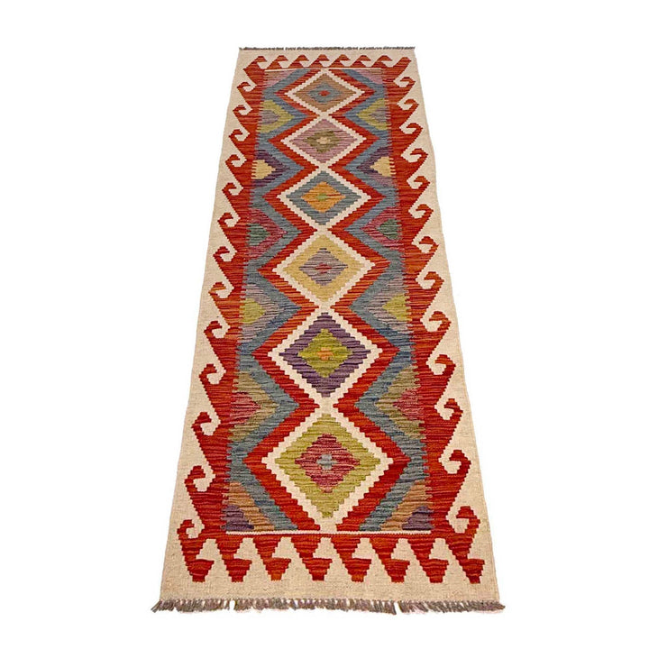 Hand Knotted Flatweave Kilim Runner 2' 1" x 6' 0" - No. AL94331
