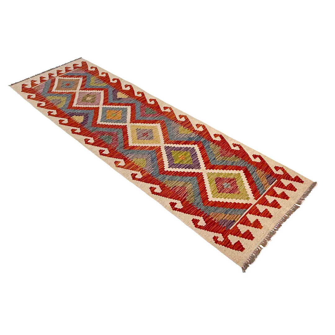 Hand Knotted Flatweave Kilim Runner 2' 1" x 6' 0" - No. AL94331