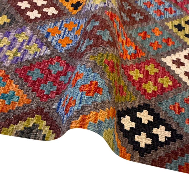 Hand Made Afghan Kilim 5' 9" x 8' 1" - No. AL27140