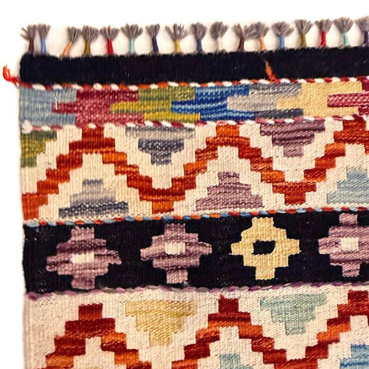 Handmade Turkish Design Wool Kilim 6' 10" x 9' 10" - No. AL56524