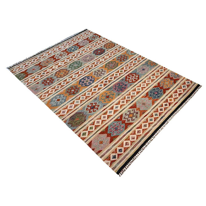 Medium Size Chobi Kilim 6' 7" x 10' 2" - No. AL72147