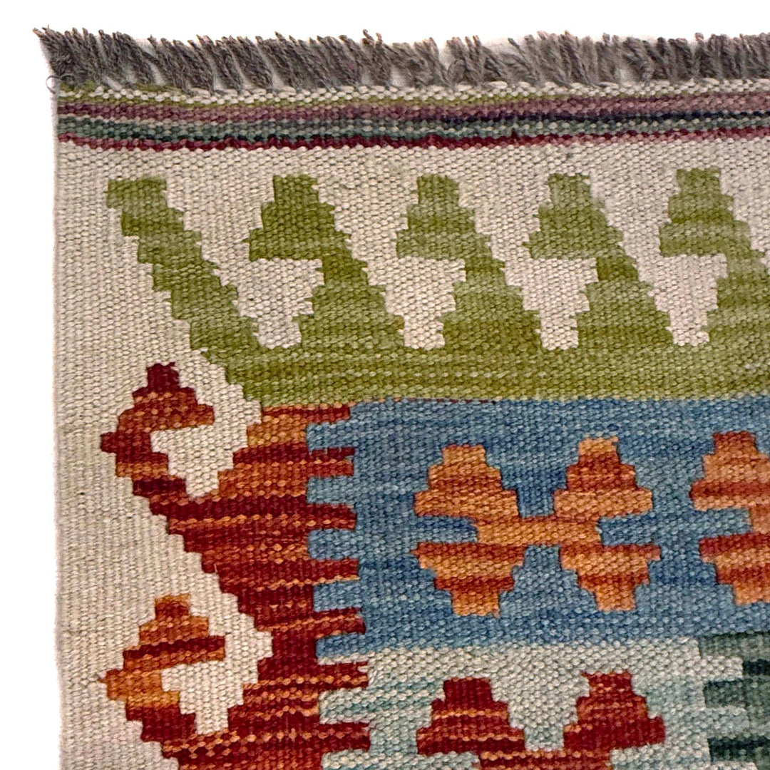 Handmade Afghan Vegetable Kilim 6' 8" x 9' 11" - No. AL76217
