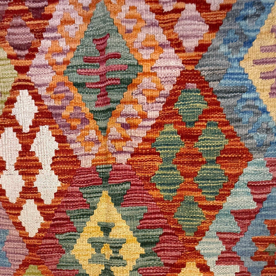 Handmade Afghan Vegetable Kilim 6' 8" x 9' 11" - No. AL76217