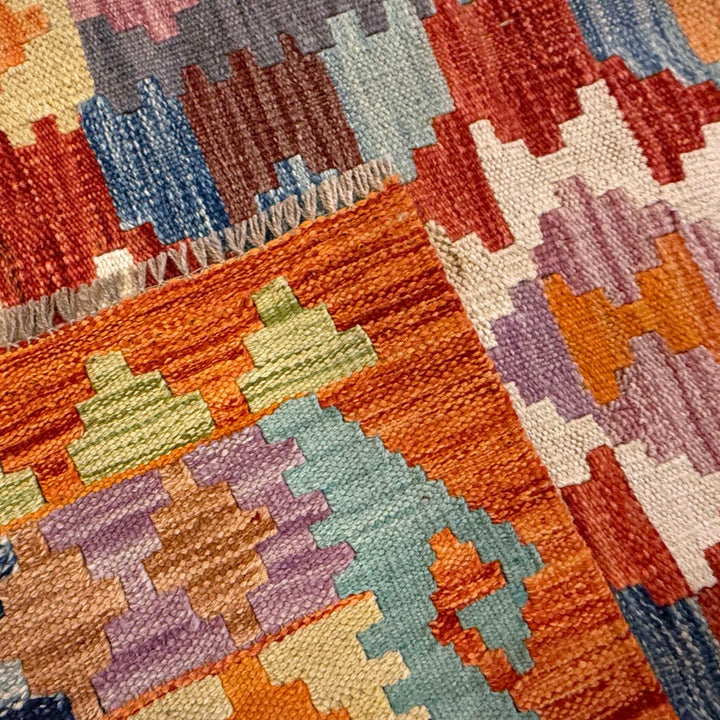 Handmade Afghan Vegetable Kilim Runner 2' 9" x 9' 5" - No. AL92824