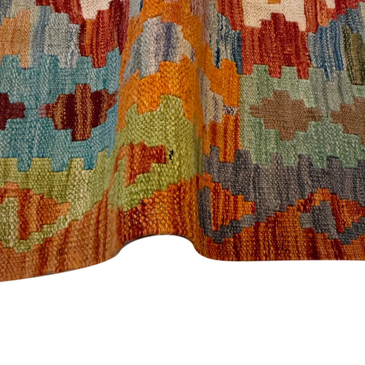 Handmade Afghan Vegetable Kilim Runner 2' 9" x 9' 5" - No. AL92824