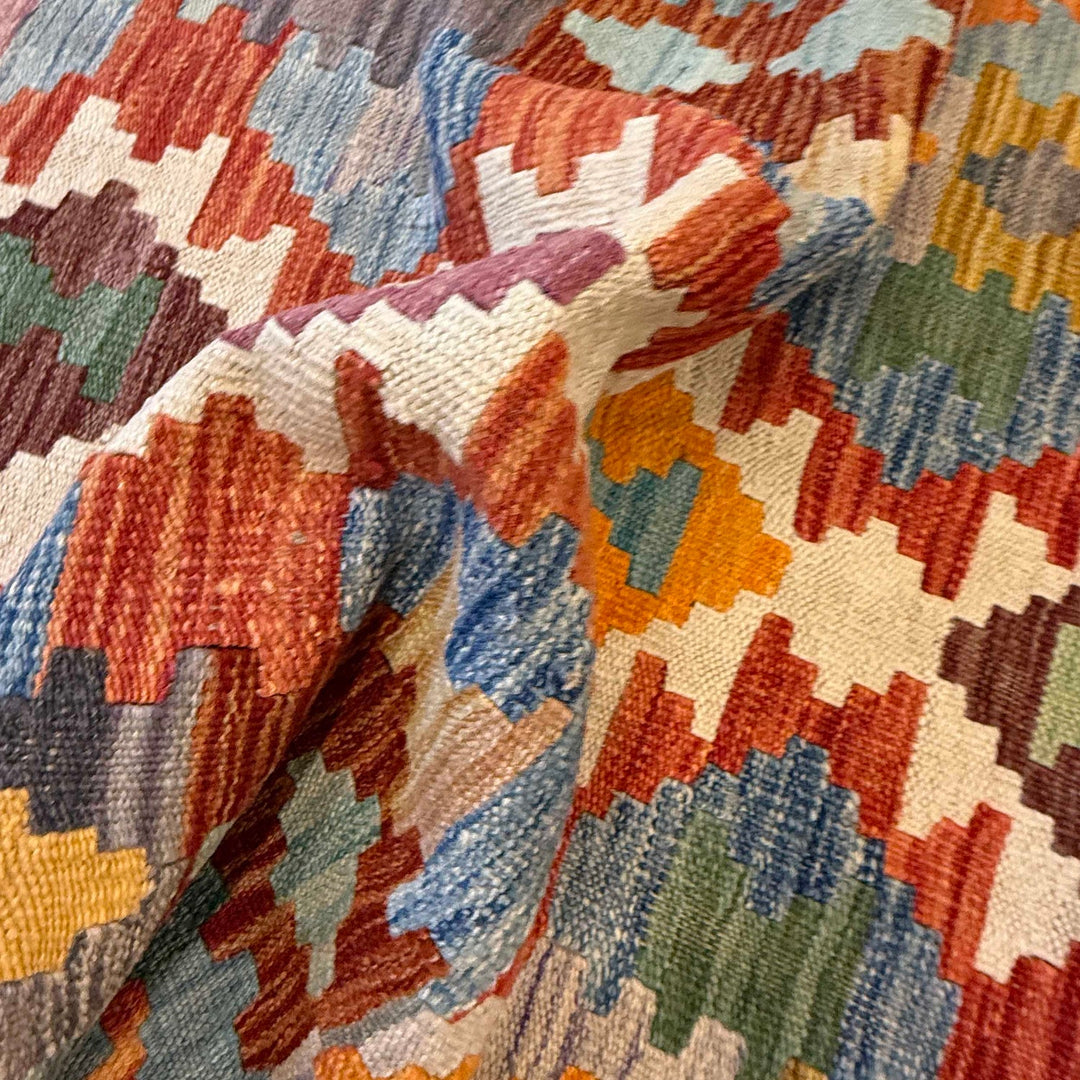 Handmade Afghan Vegetable Kilim Runner 2' 9" x 9' 5" - No. AL92824