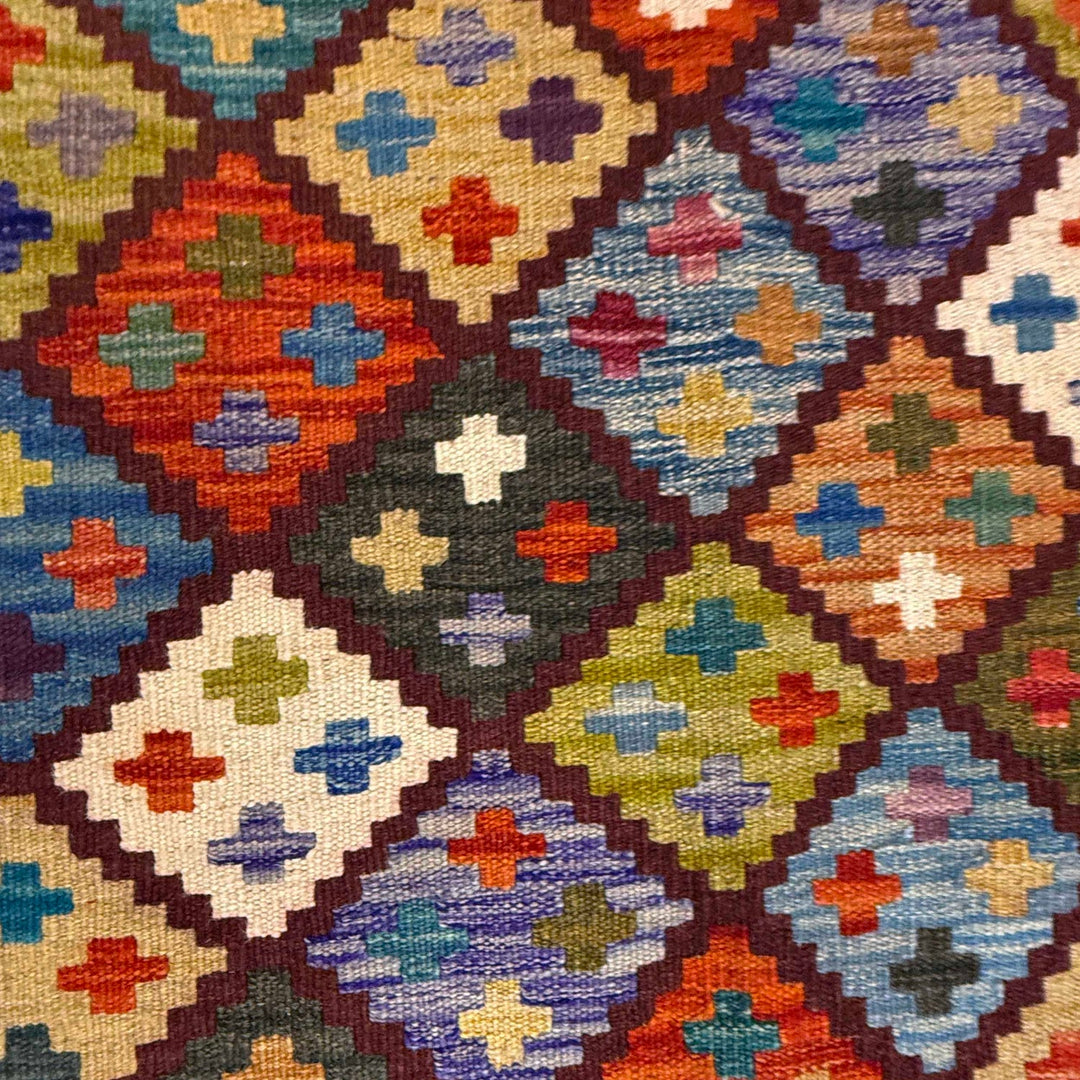 Handmade Afghan Vegetable Kilim 4' 2" x 6' 0" - No. AL43712