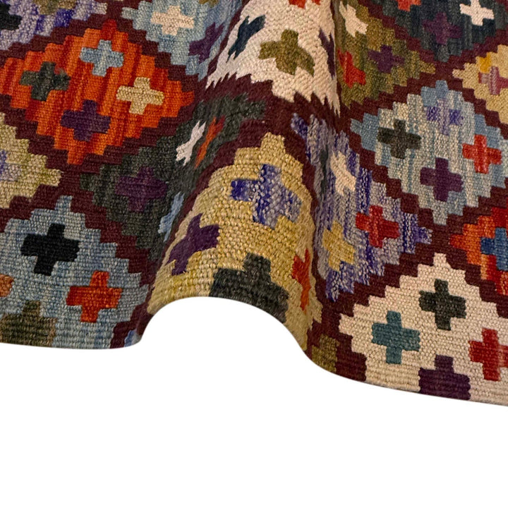 Handmade Afghan Vegetable Kilim 4' 2" x 6' 0" - No. AL43712