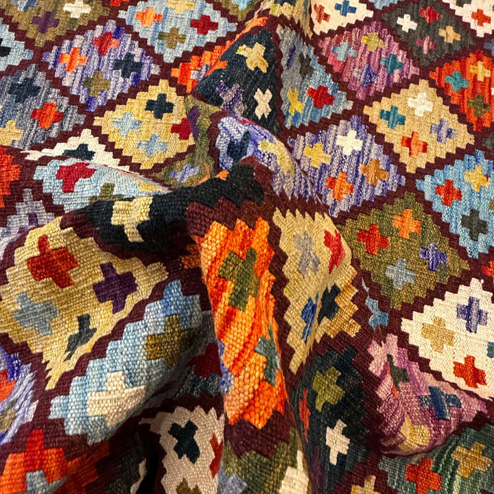 Handmade Afghan Vegetable Kilim 4' 2" x 6' 0" - No. AL43712