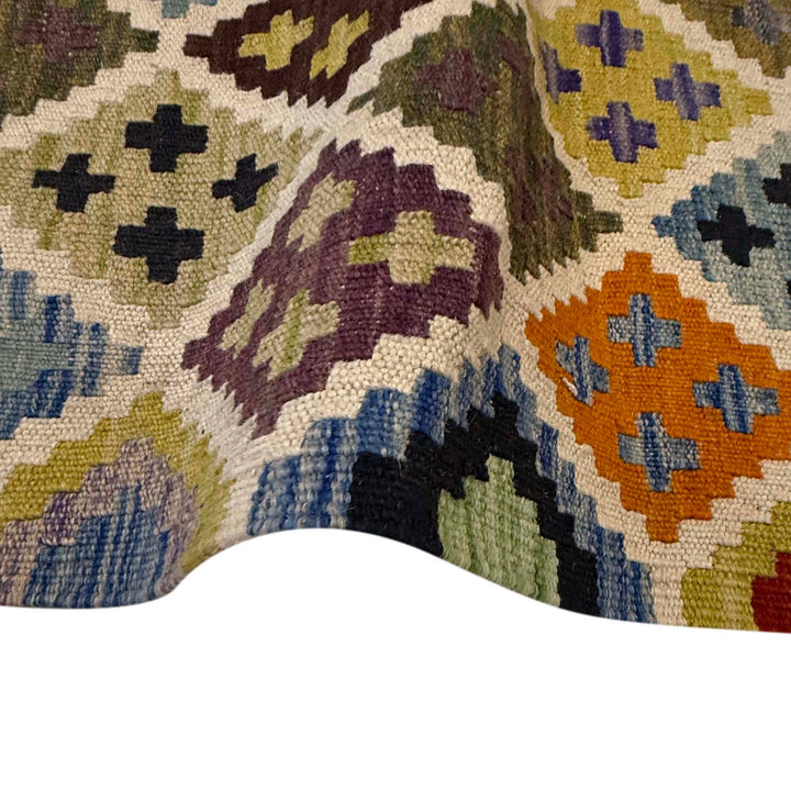 Handmade Vegetable Kilim 3' 3" x 4' 10" - No. AL62096