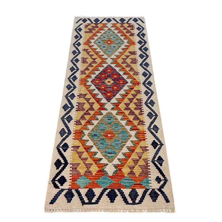 Handmade Afghan Vegetable Kilim Runner 1' 11" x 5' 11" - No. AL20580
