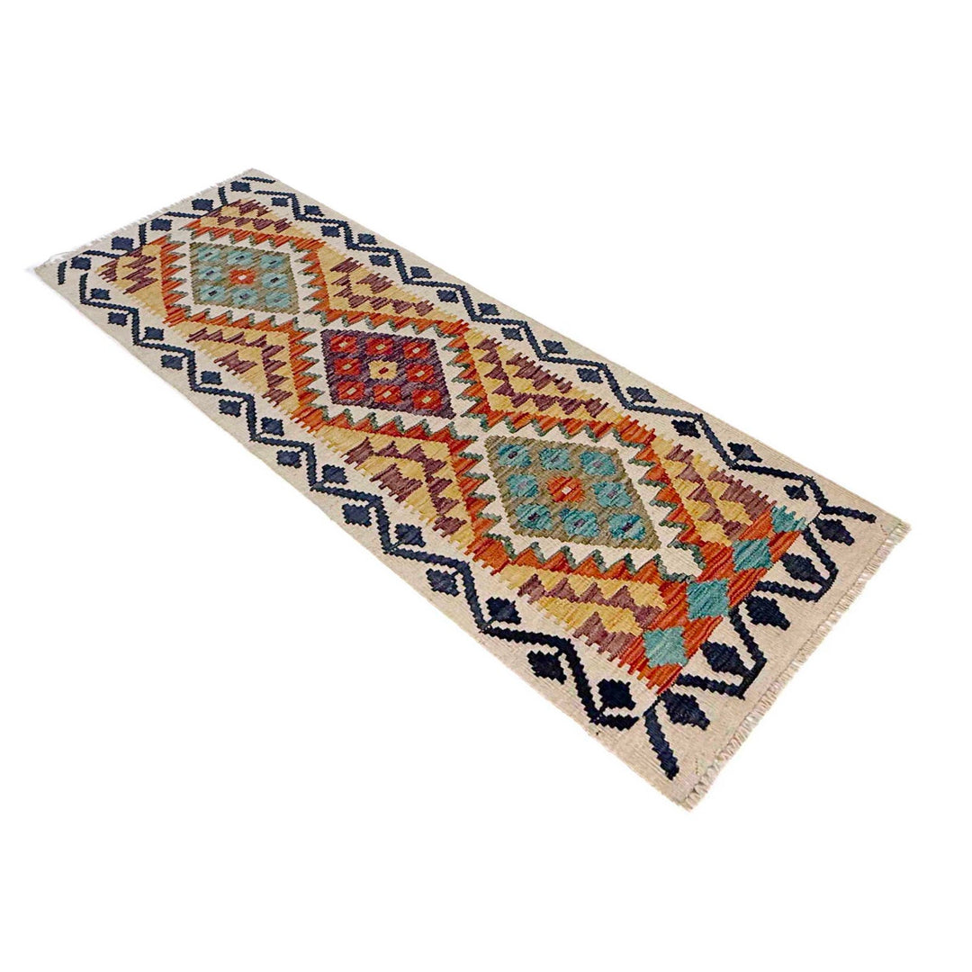 Handmade Afghan Vegetable Kilim Runner 1' 11" x 5' 11" - No. AL20580