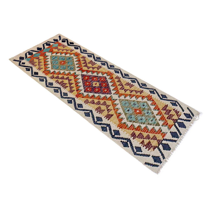 Handmade Afghan Vegetable Kilim Runner 1' 11" x 5' 11" - No. AL20580