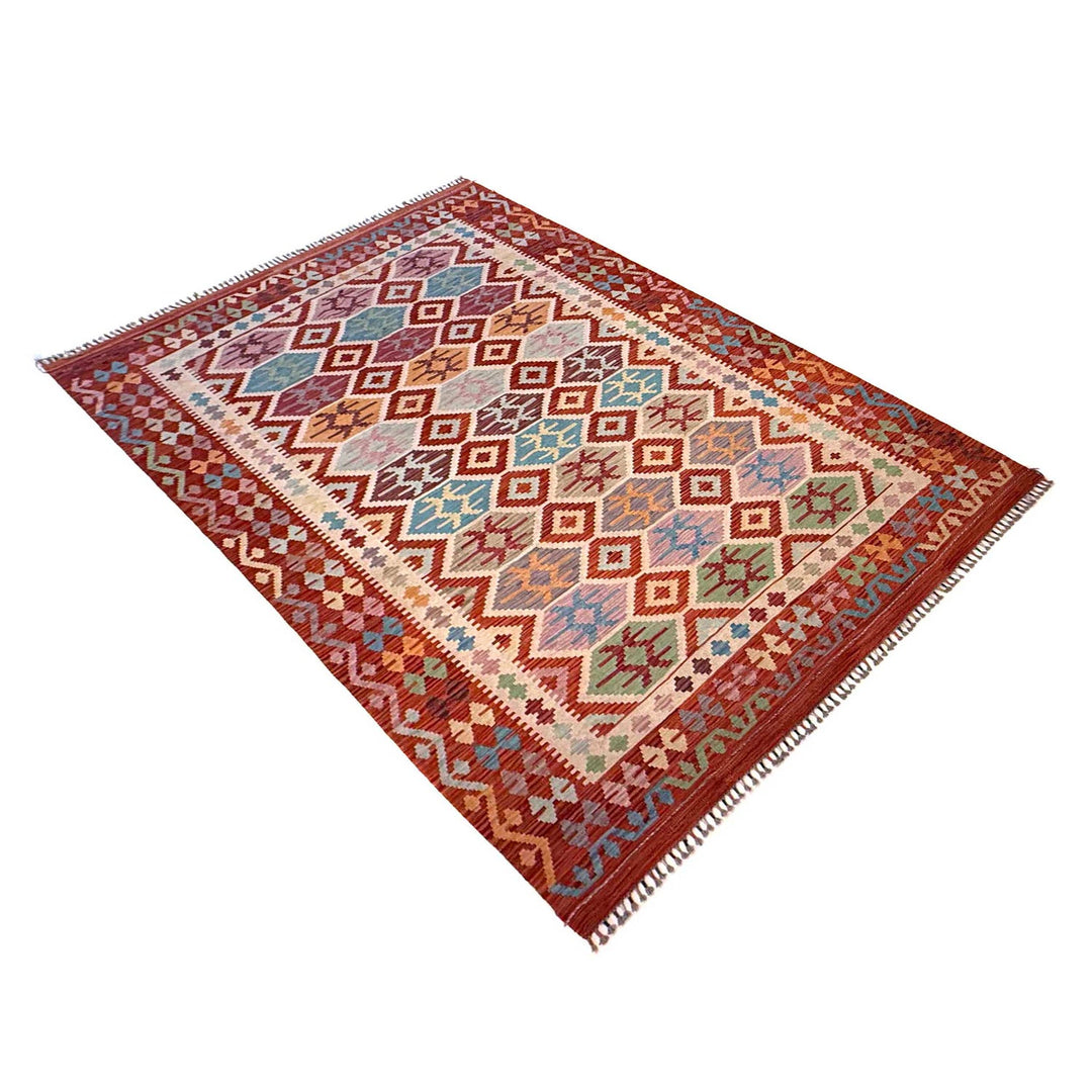 Handmade Vegetable Kilim 6' 8" x 9' 11" - No. AL89323