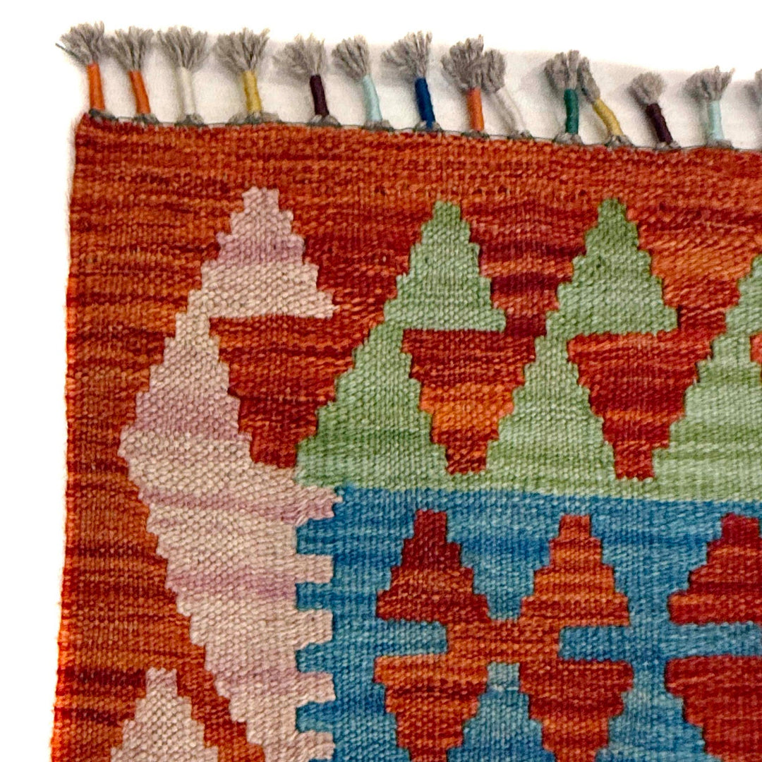 Handmade Turkish Design Wool Kilim 6' 7" x 9' 11" - No. AL41698