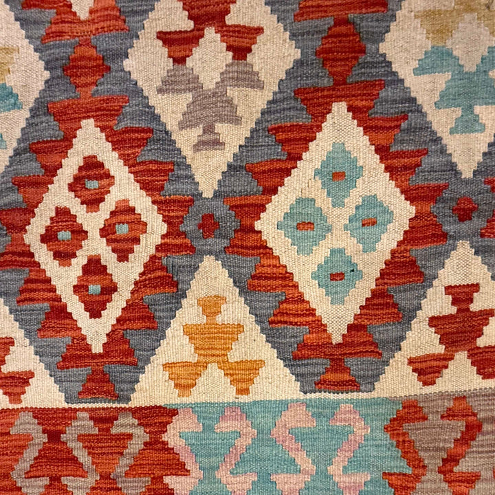 Handmade Turkish Design Wool Kilim 6' 7" x 9' 11" - No. AL41698