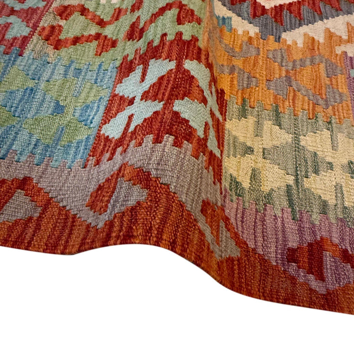 Handmade Turkish Design Wool Kilim 6' 7" x 9' 11" - No. AL41698