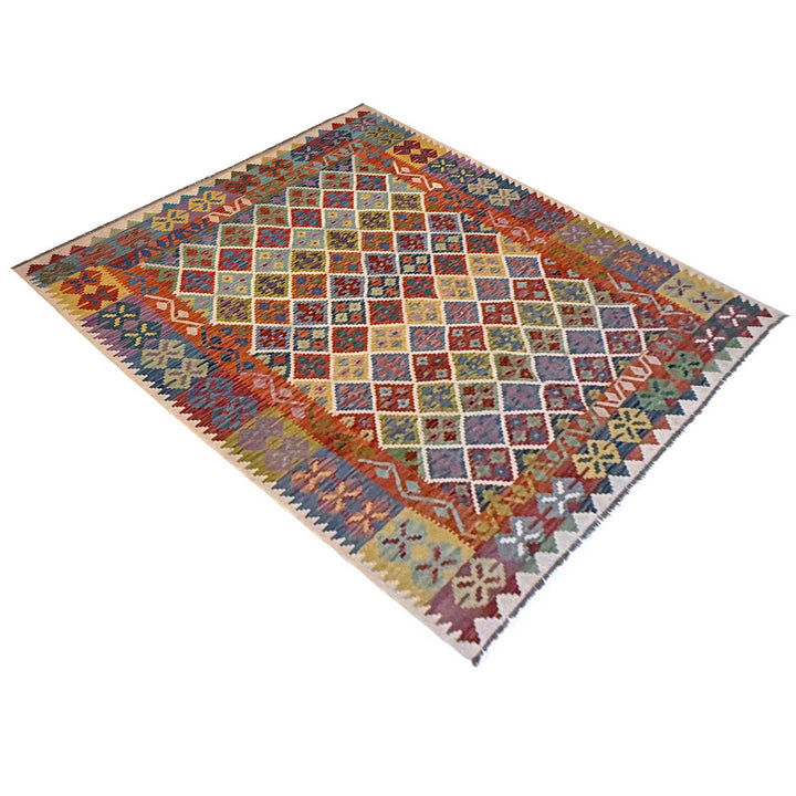 Hand Knotted Flatweave Kilim 6' 9" x 9' 6" - No. AL21288