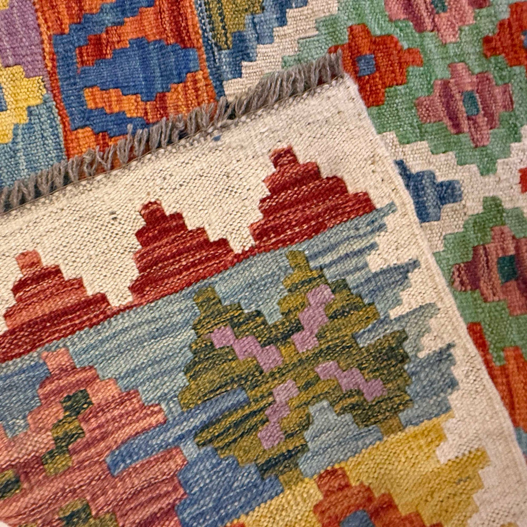 Hand Knotted Flatweave Kilim 6' 9" x 9' 6" - No. AL21288