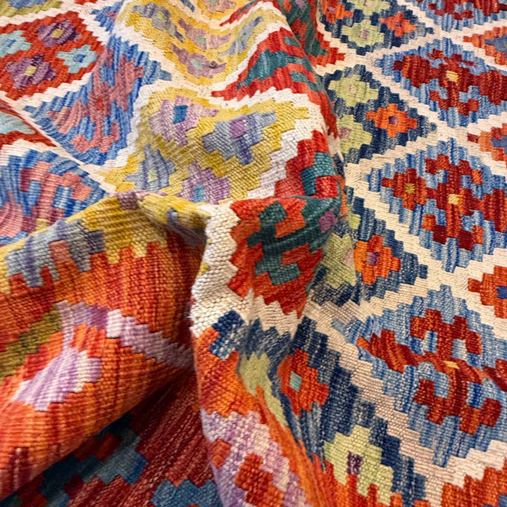 Hand Knotted Flatweave Kilim 6' 9" x 9' 6" - No. AL21288