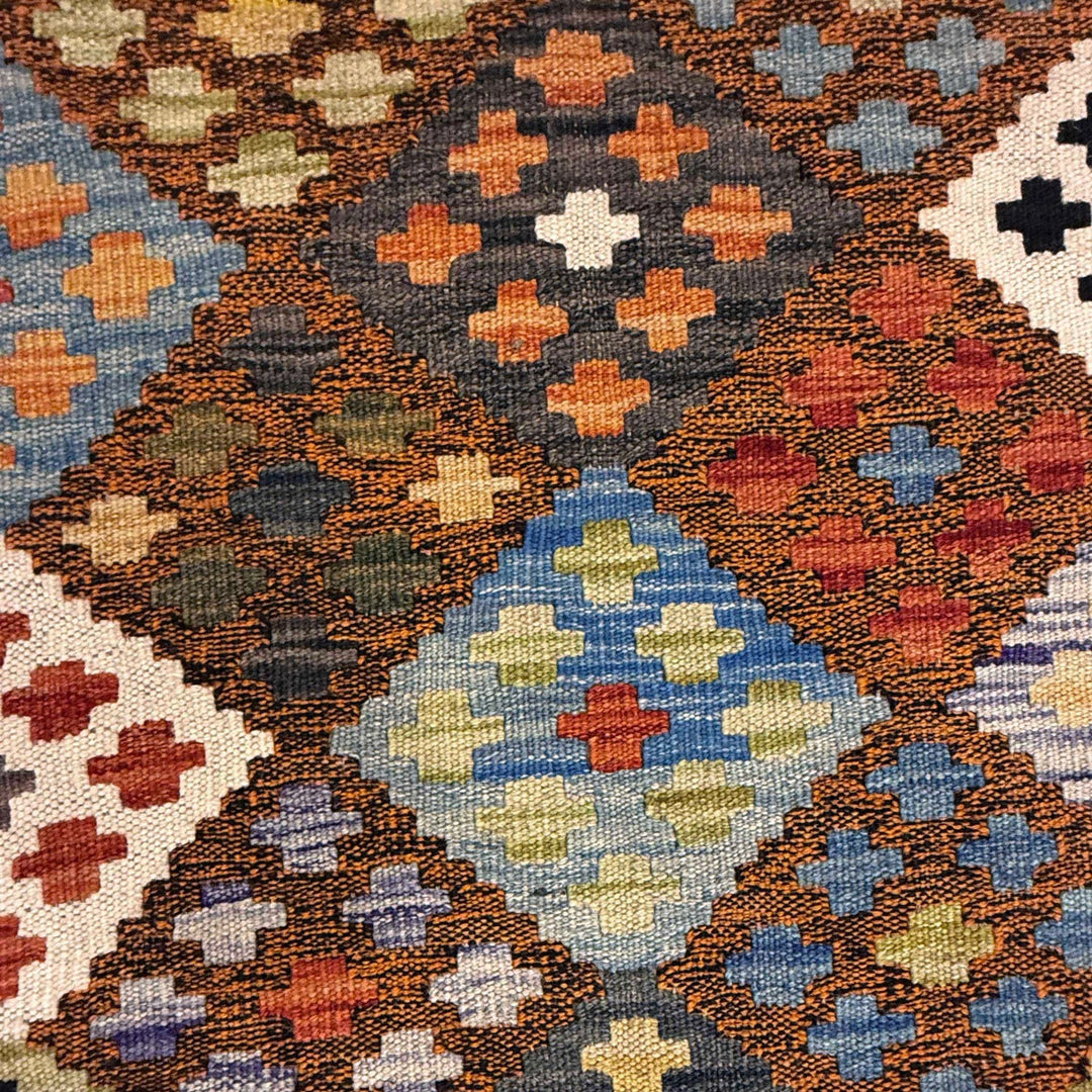 Hand Made Afghan Kilim Runner 2' 8" x 9' 10" - No. AL63592