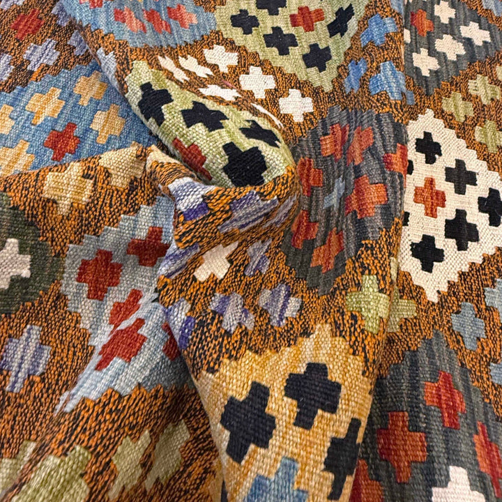 Hand Made Afghan Kilim Runner 2' 8" x 9' 10" - No. AL63592