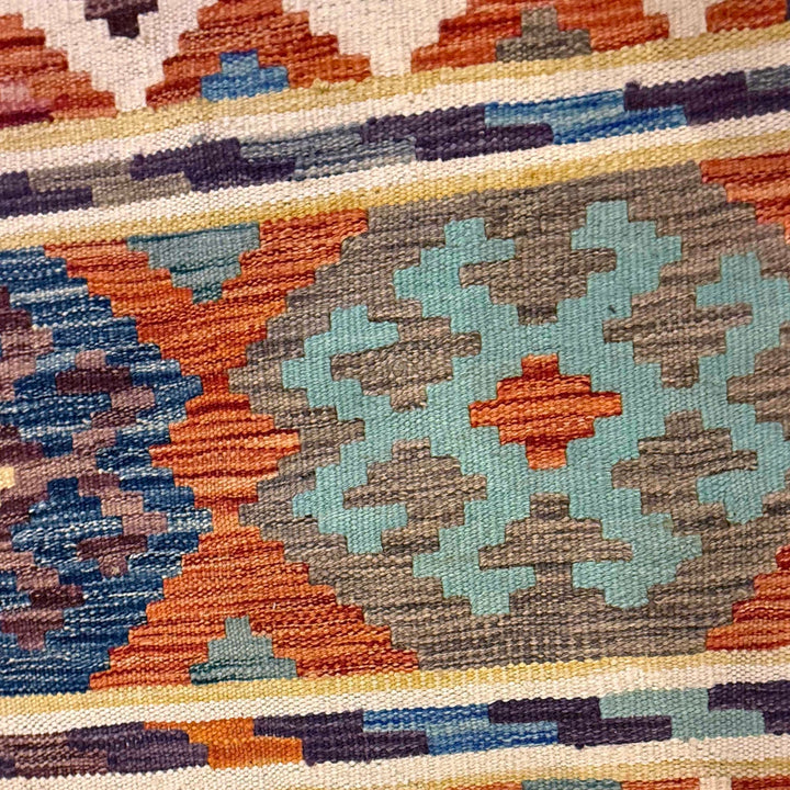 Hand Made Afghan Kilim 6' 7" x 9' 10" - No. AL54196
