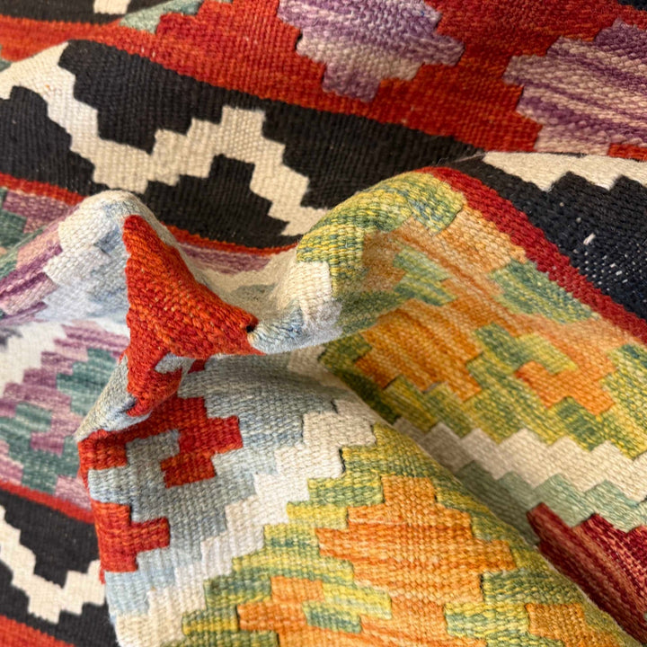 Hand Knotted Flatweave Kilim 4' 9" x 6' 7" - No. AL13139