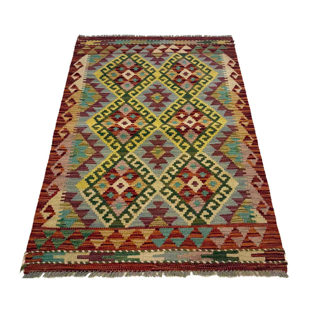 Hand Knotted Flatweave Kilim 2' 7" x 4' 0" - No. AL81547
