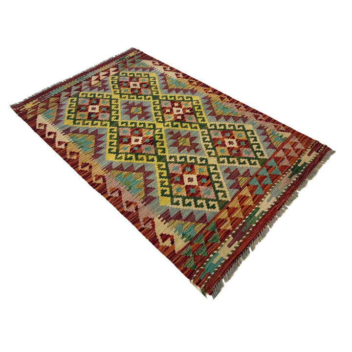 Hand Knotted Flatweave Kilim 2' 7" x 4' 0" - No. AL81547