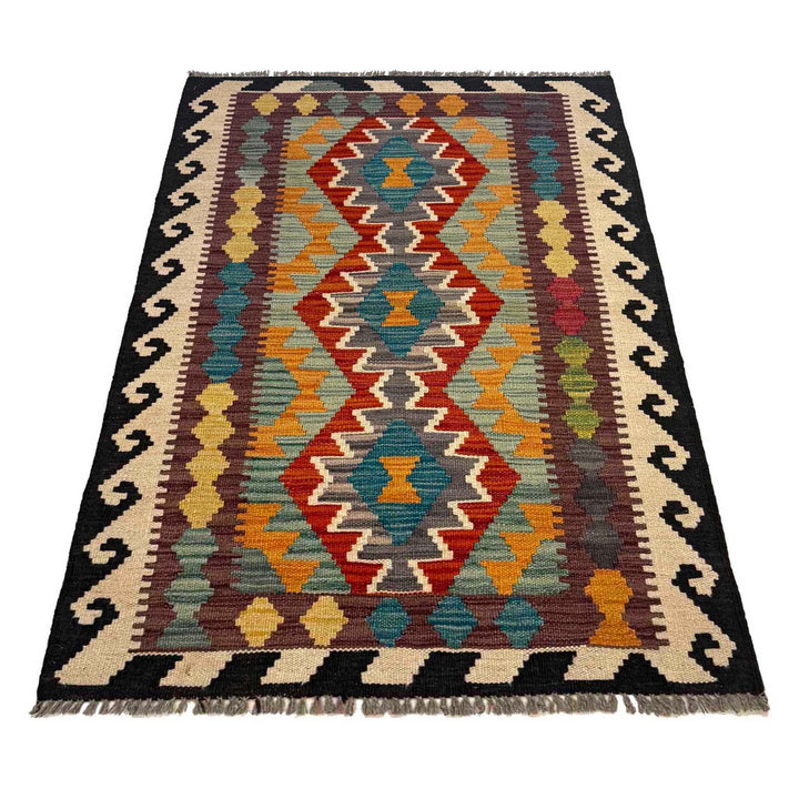 Handmade Afghan Vegetable Kilim 2' 7" x 4' 2" - No. AL75046