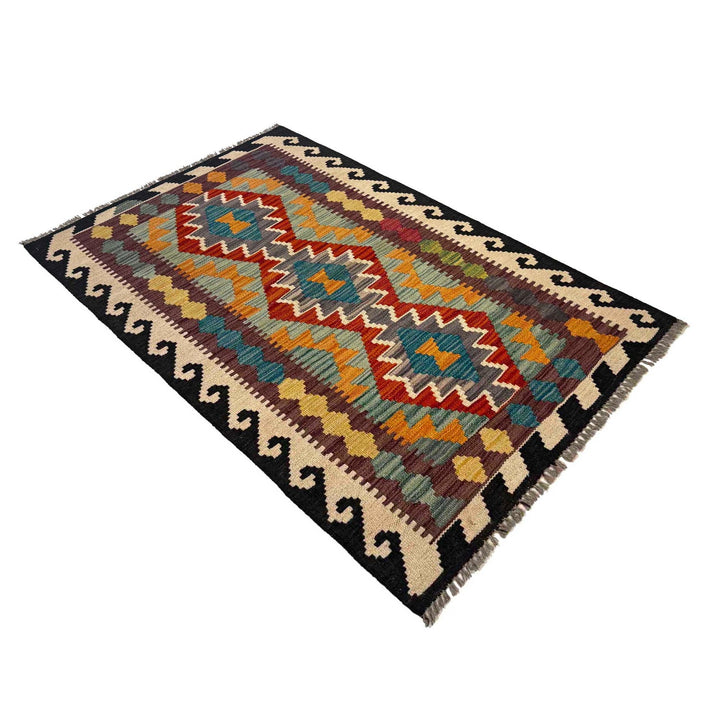 Handmade Afghan Vegetable Kilim 2' 7" x 4' 2" - No. AL75046