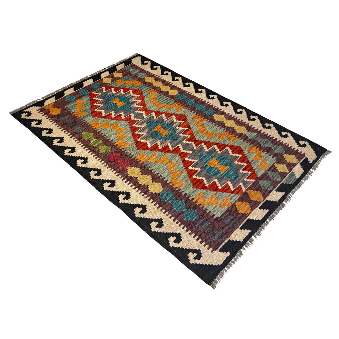 Handmade Afghan Vegetable Kilim 2' 7" x 4' 2" - No. AL75046