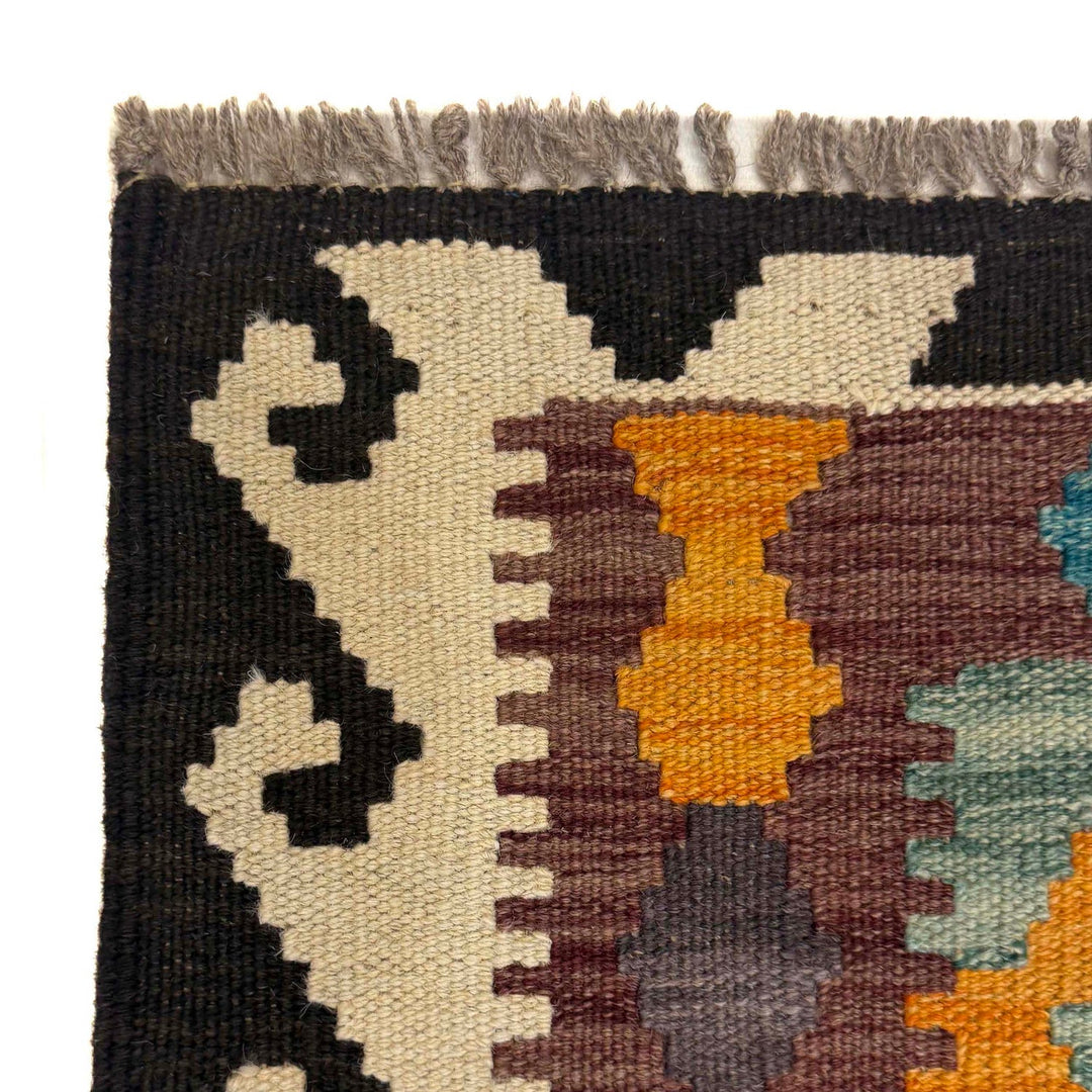 Handmade Afghan Vegetable Kilim 2' 7" x 4' 2" - No. AL75046