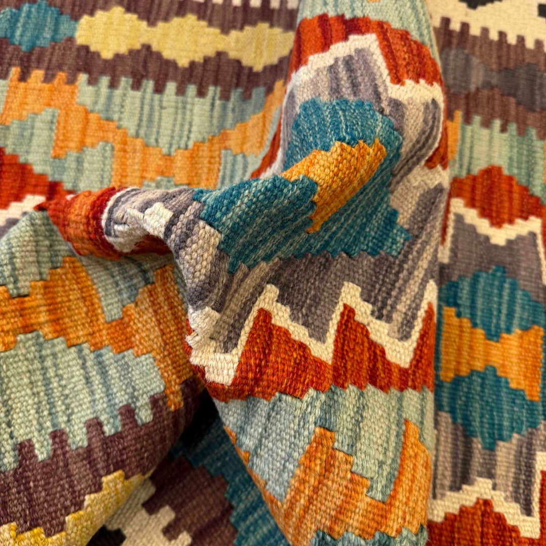 Handmade Afghan Vegetable Kilim 2' 7" x 4' 2" - No. AL75046