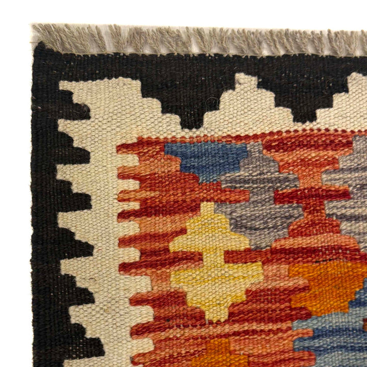 Hand Knotted Afghan Style Kilim 2' 7" x 4' 8" - No. AL94856